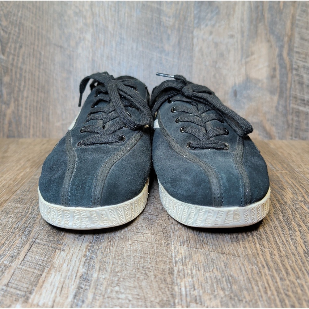 Tretorn Lace-Up Casual Sneakers Nylite Suede Black Shoes With Stars Womens 8.5 - Picture 3 of 13